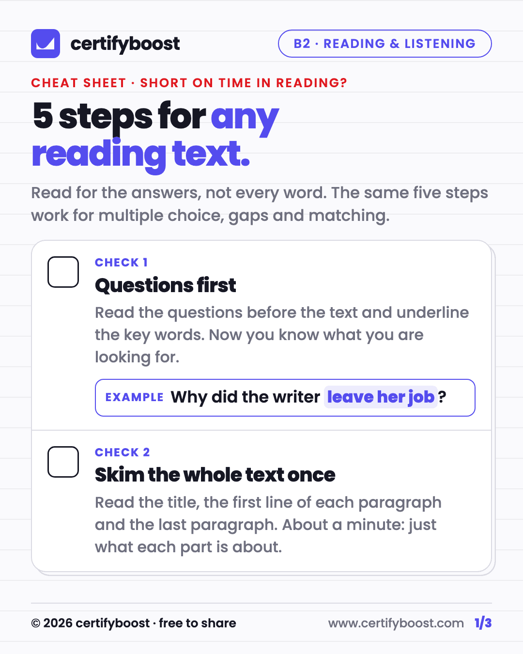 5 steps for any reading text, image 1 of 3